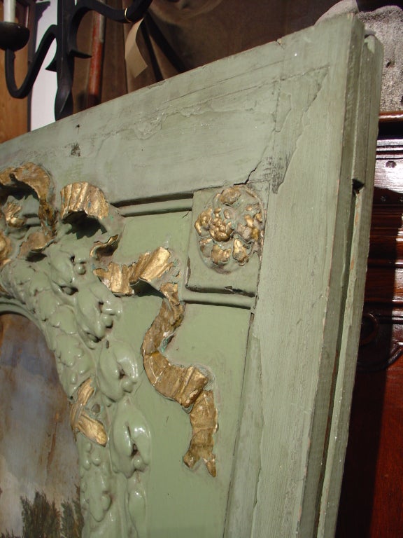 18th Century Boiserie Panel with Oil Painting 3