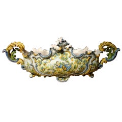Late 1800's French Faience Jardiniere