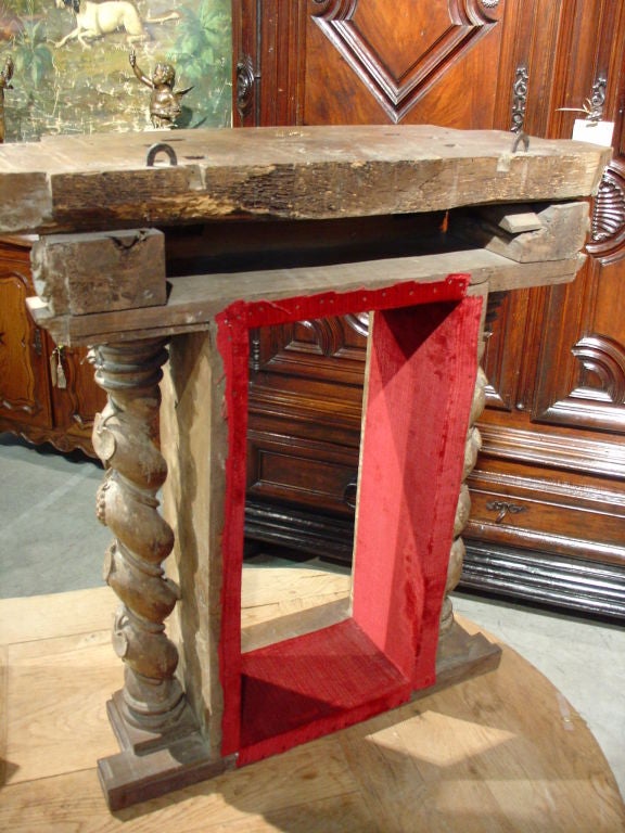 Antique French Tabernacle of Stripped European Oak 3