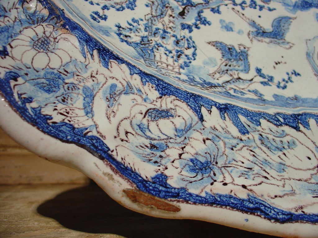 18th Century Faience Plate from Nevers, France 4