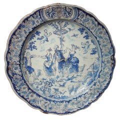 18th Century Faience Plate from Nevers, France