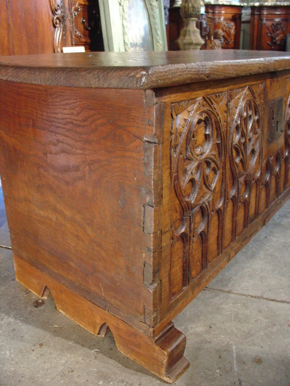 Early 1800s Gothic Trunk from France 1