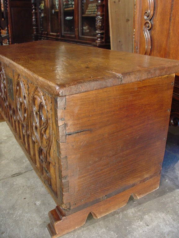 Early 1800s Gothic Trunk from France 3