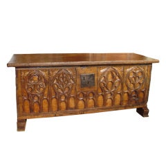 Early 1800s Gothic Trunk from France