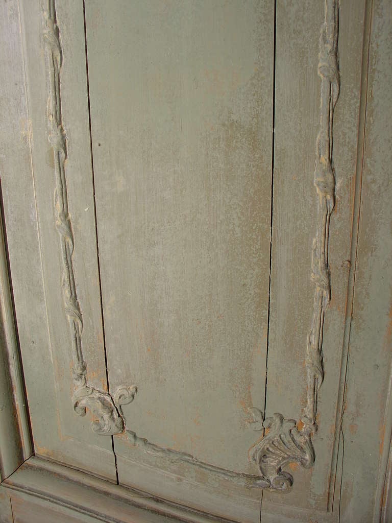 Pair of Antique Painted French Doors ca. 1880 5