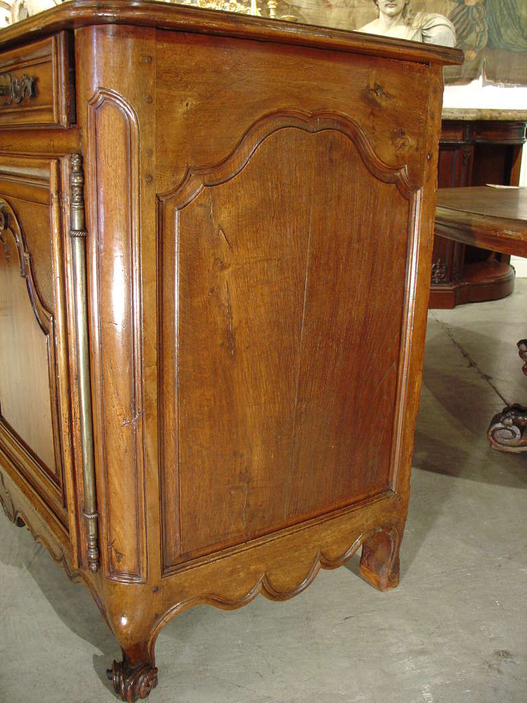 French 18th Century Walnut Wood Buffet from France