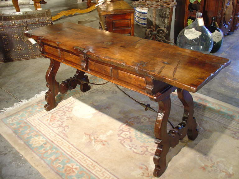 18th Century and Earlier 17th Century Walnut Wood Catalan Console Table