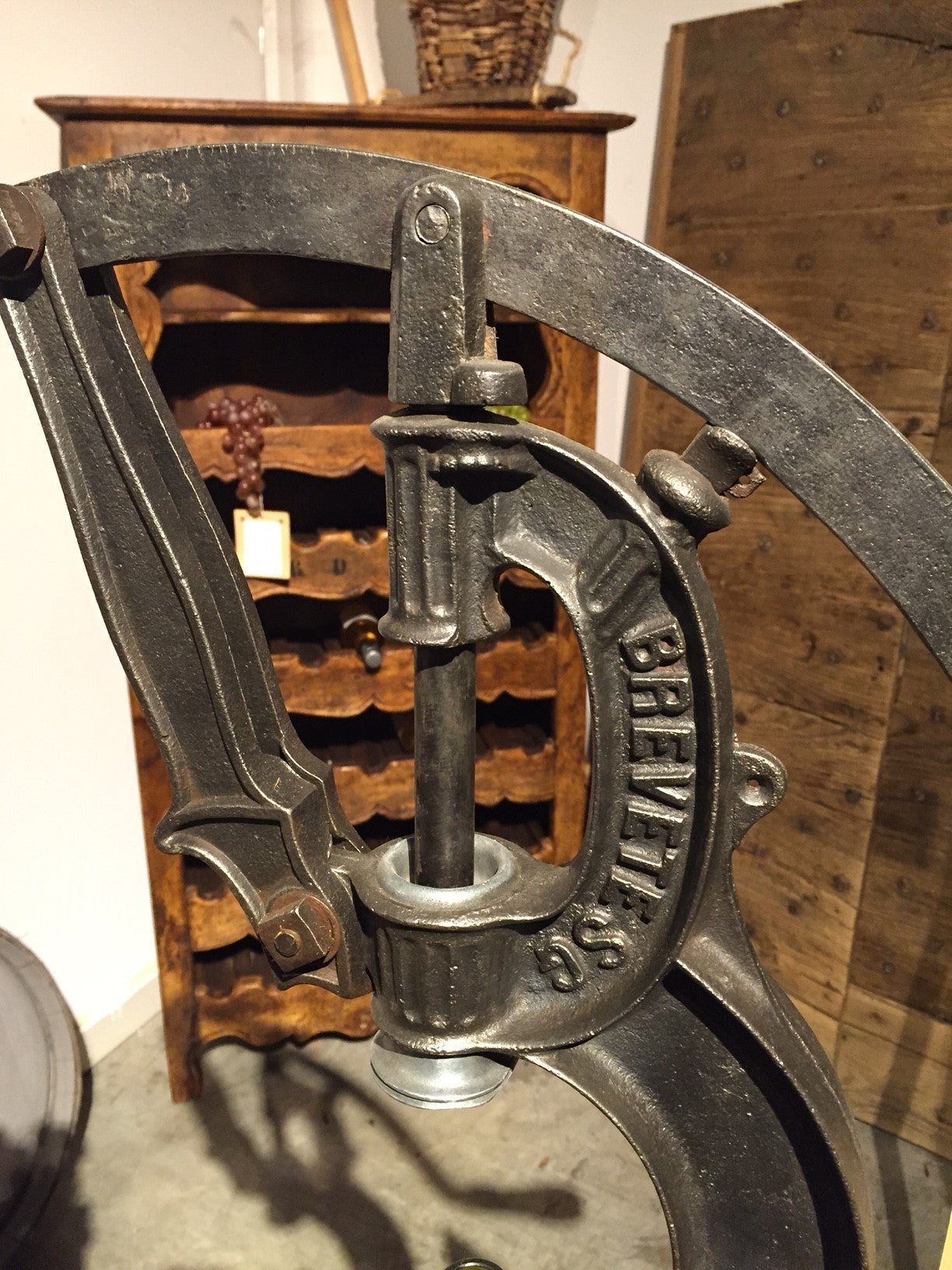 Early 20th Century Antique French Wine Corking Machine, Early 1900s