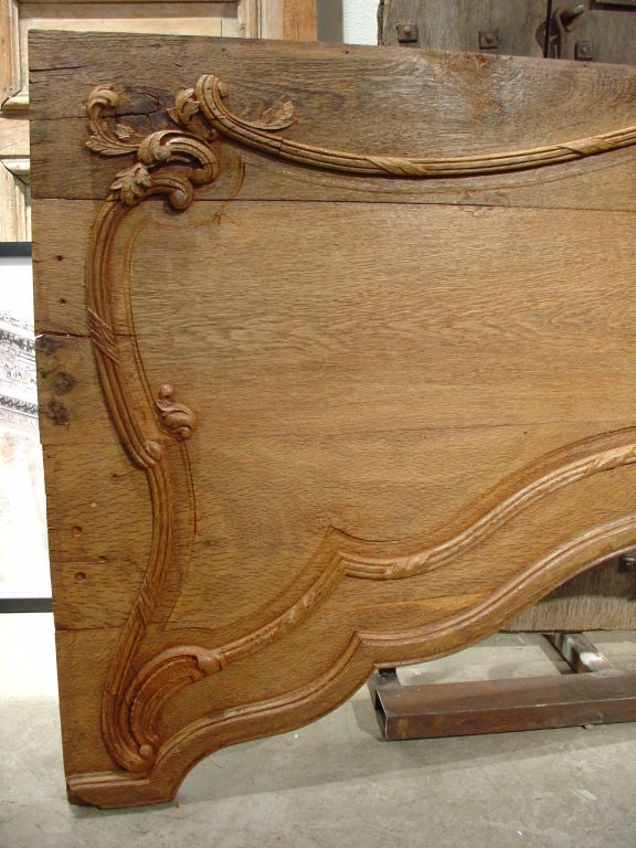 Sculpted 18th Century Oak Overdoor
