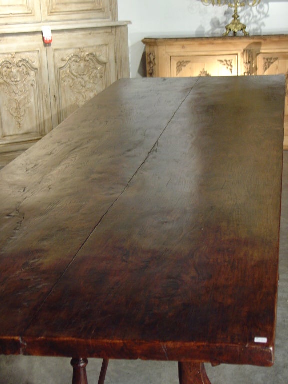 Massive Antique Elm Dining Table from Spain-Early 1700s 6