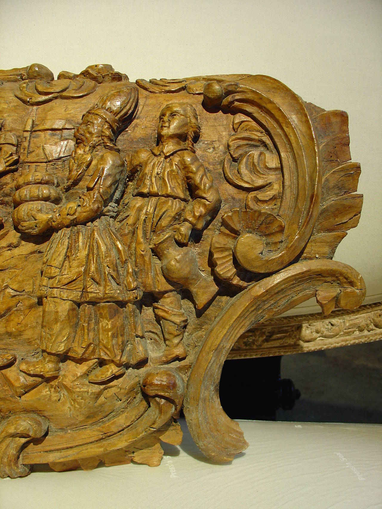 Unusual 17th Century Wood Carving Sculpture from Northern France 2