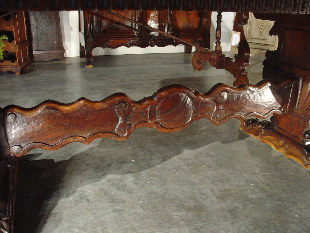 Antique Table with Portuguese Tiles and Spanish Renaissance Base 1