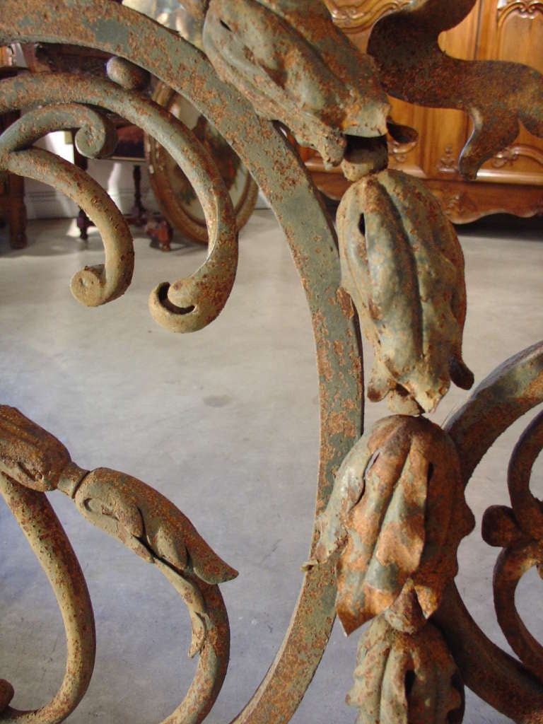 Mid 1800s Forged Iron Gate from France 2