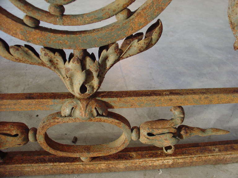 Mid 1800s Forged Iron Gate from France 5