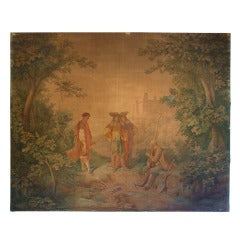 Large Antique French Painting on Canvas- Signed and Dated, PARIS 1895 Large Antique French Painting on Canvas- Signed and Dated, PARIS 1895