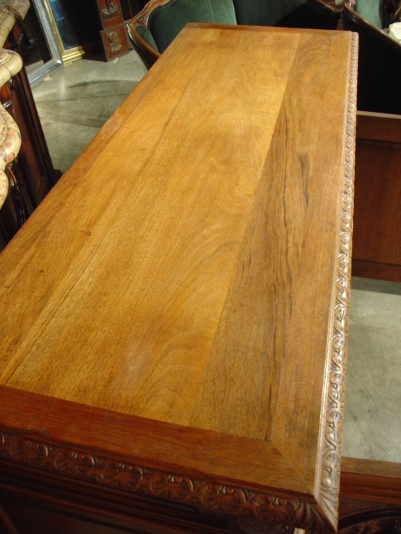 Antique Walnut Hunt Buffet from France, Circa 1900
