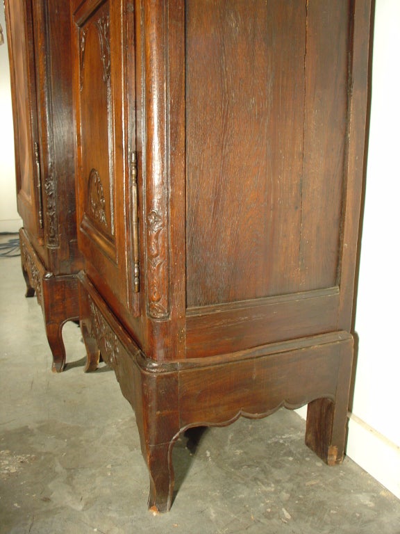 18th Century and Earlier Period Regence Triple Armoire from Normandy