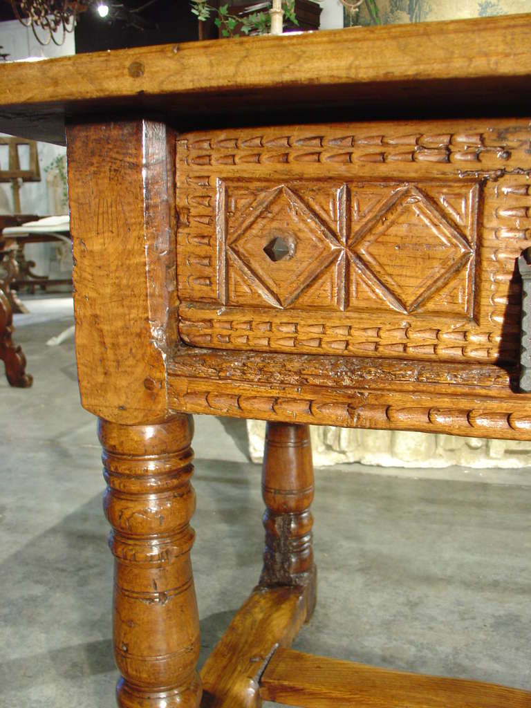 Carved 18th Century Spanish Desk or Table 1