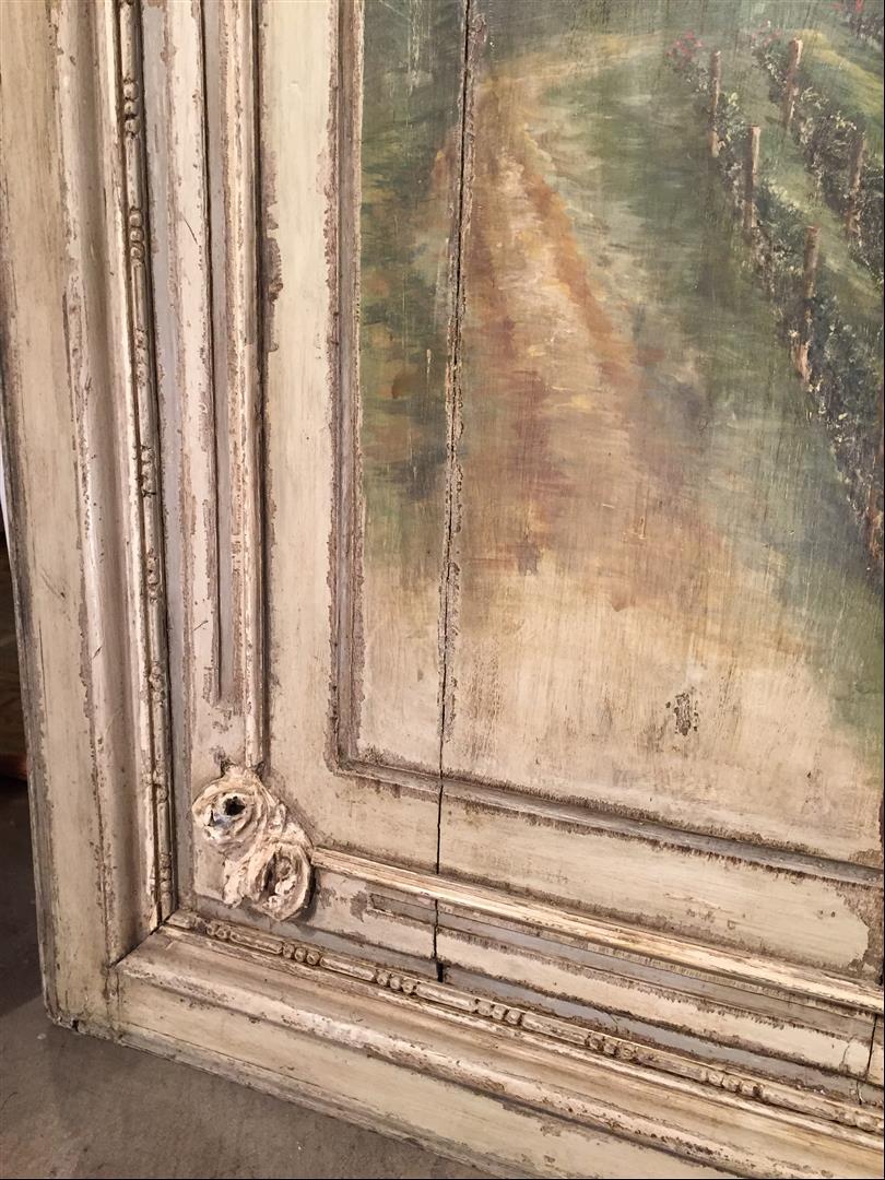 Large Painted 18th Century French Chateau Boiserie Panel 1