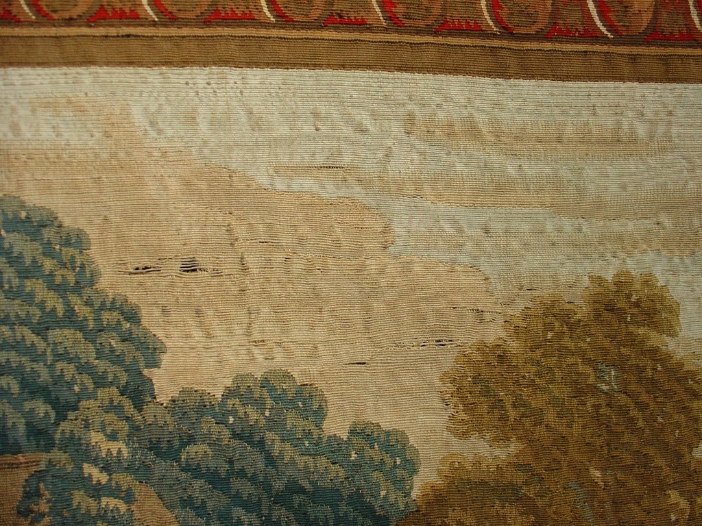 Period Louis XVI Framed Aubusson Tapestry, Late 1700s 2