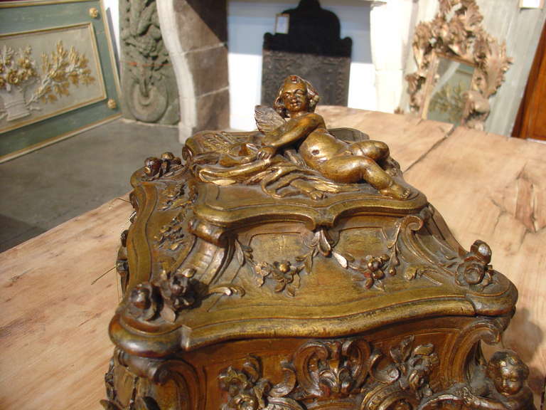 Antique Italian Wooden Tabletop Box 1