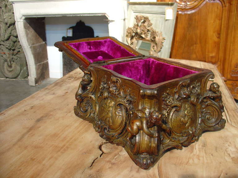 Antique Italian Wooden Tabletop Box 3