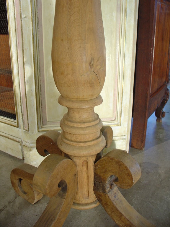 French Antique Stripped Oak Lectern from France