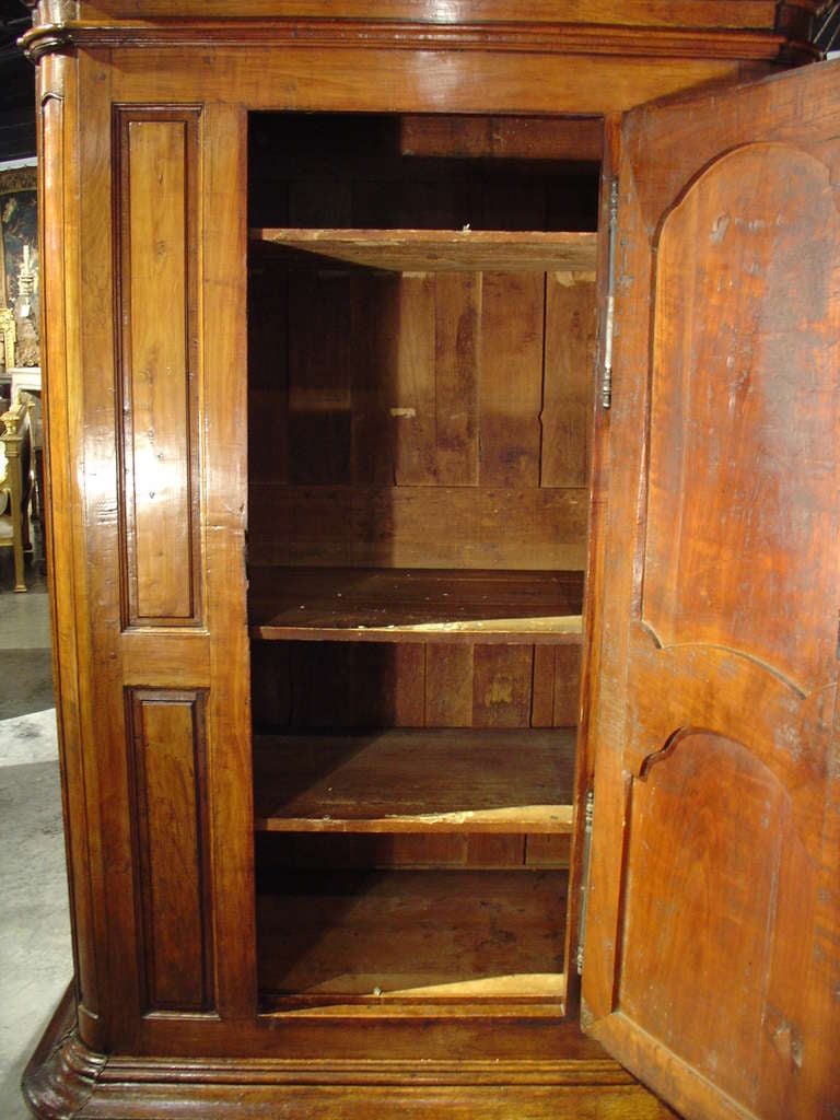 18th Century and Earlier Imposing 18th Century Fruitwood Bonnetiere from France