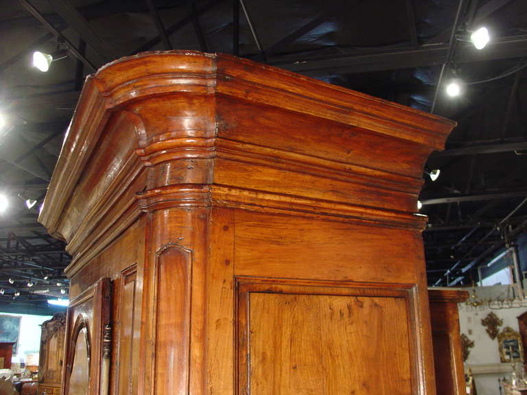 Imposing 18th Century Fruitwood Bonnetiere from France 3