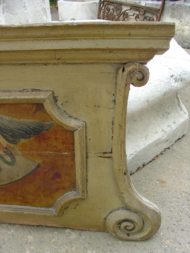 French 18th Century Painted Overdoor from Nice, France