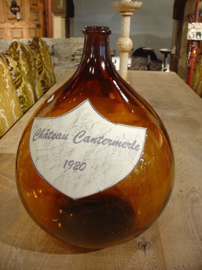 Antique 'Demi John' Wine Bottle from France