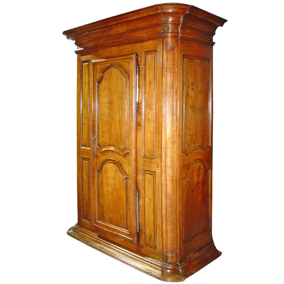 Imposing 18th Century Fruitwood Bonnetiere from France