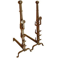 Pair of Antique Andirons from France