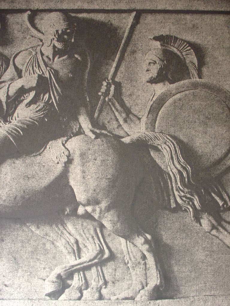 Hellenistic Large Photographic Print of Bas Relief Parthenon Frieze