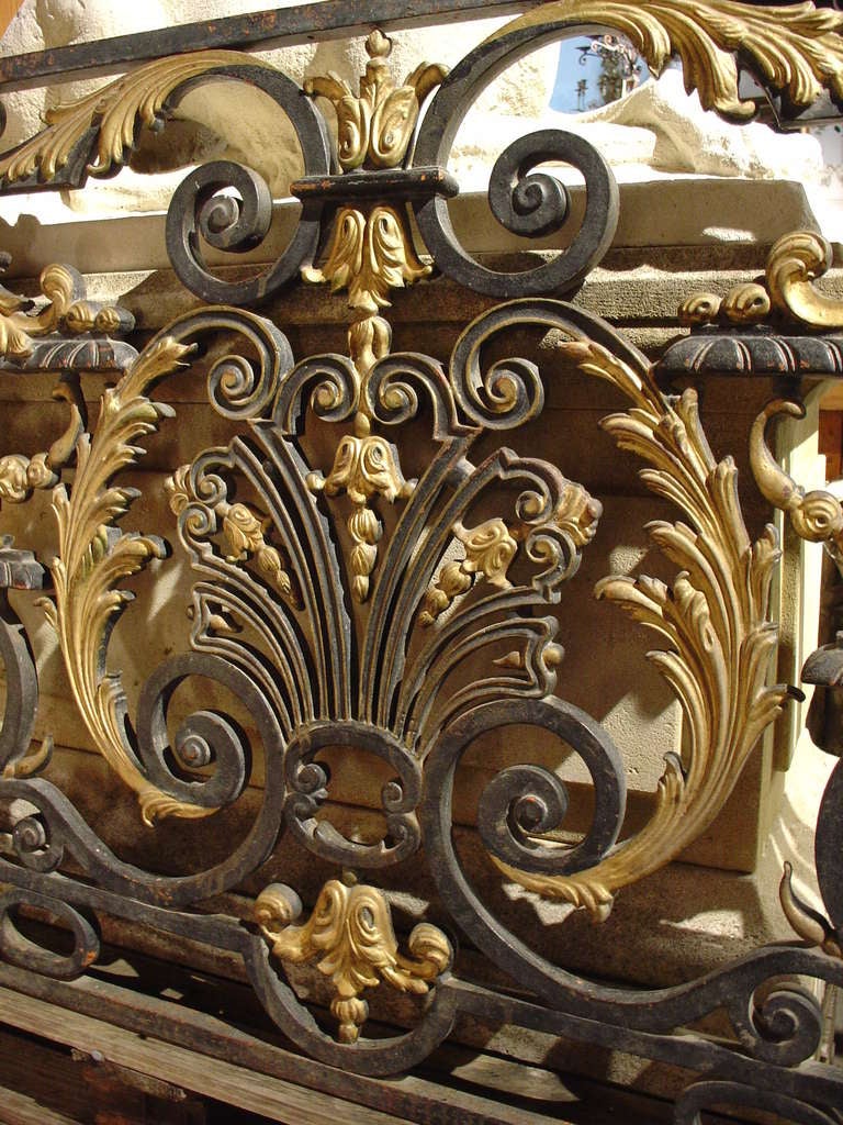 Louis XV Antique Balcony Gate from a Normandy Castle, 1800s