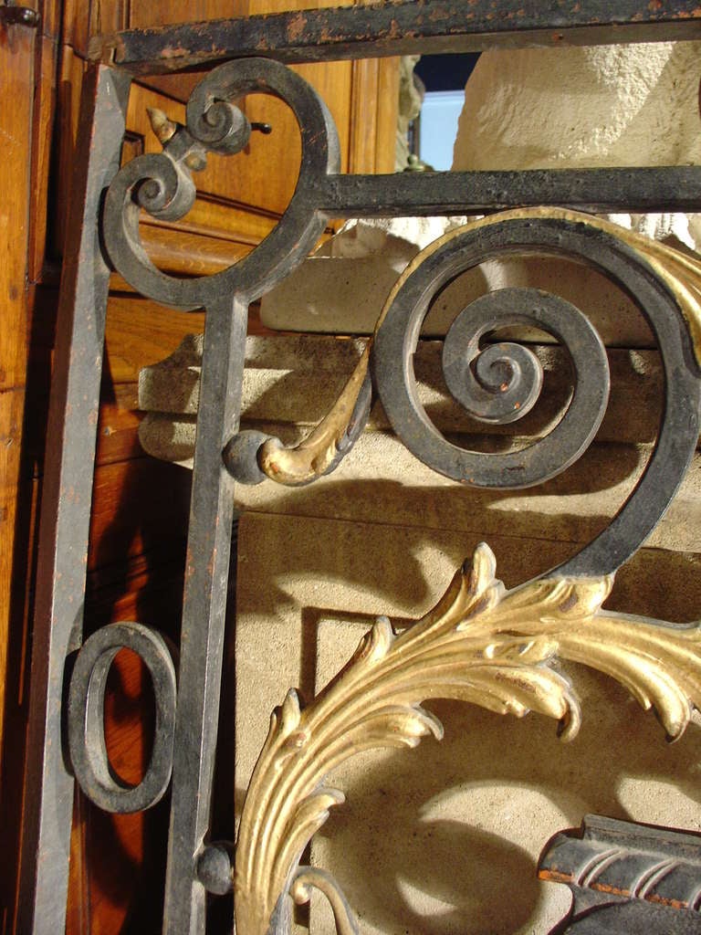 19th Century Antique Balcony Gate from a Normandy Castle, 1800s