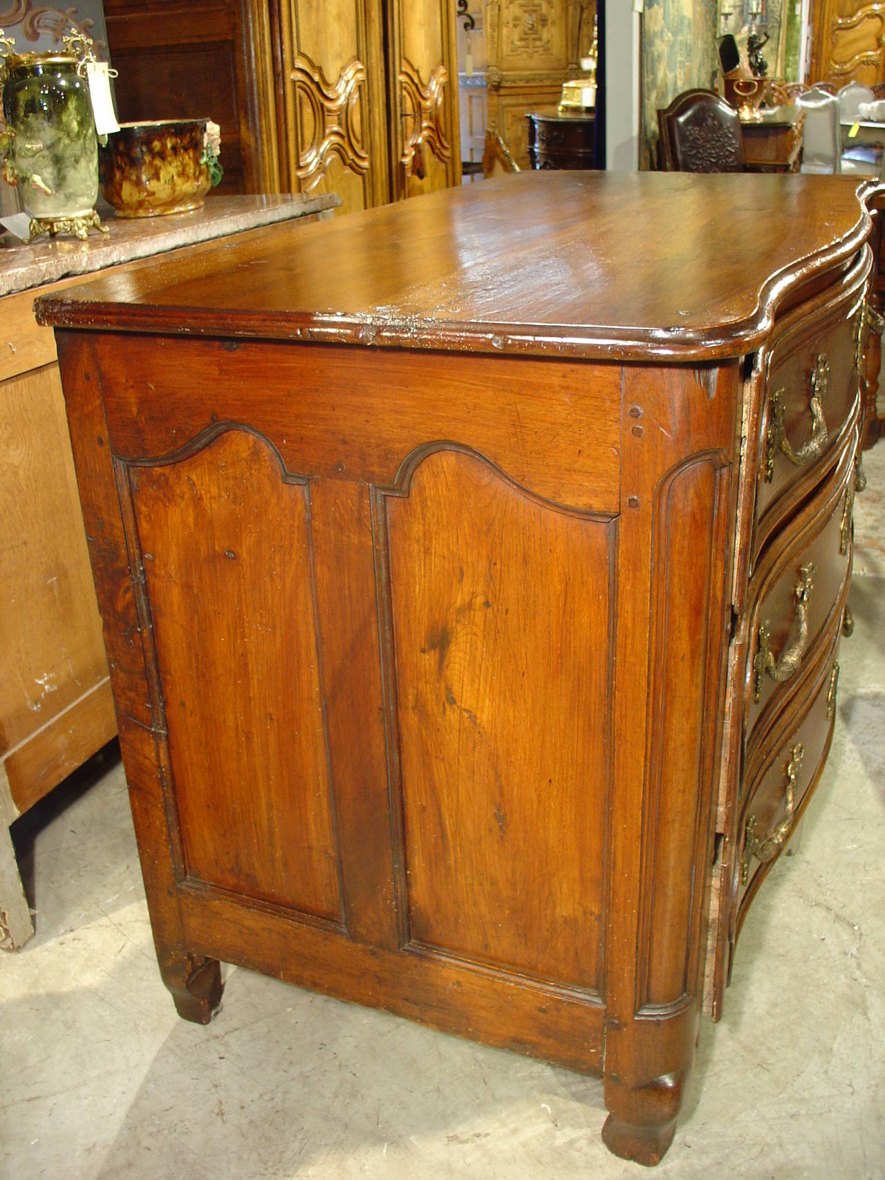 French 18th Century Walnut Wood Commode from France