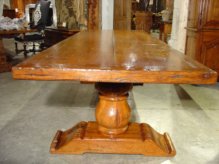20th Century French Walnut Dining Table from the Aveyron Region