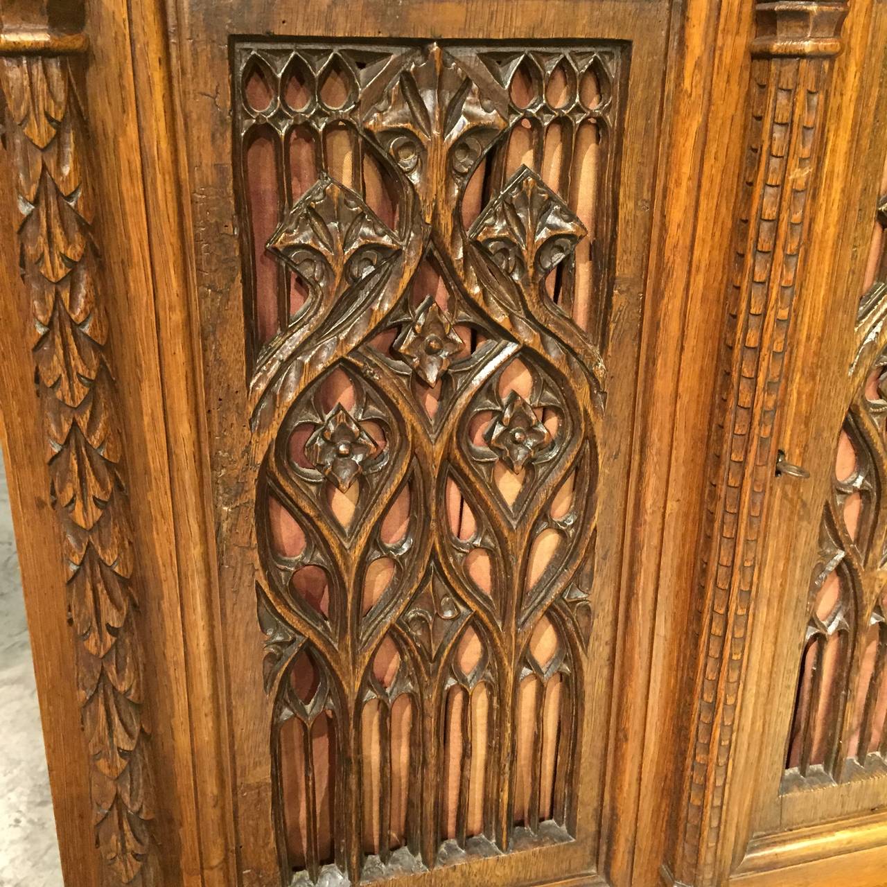 19th Century Neo-Gothic Cabinet from France 2