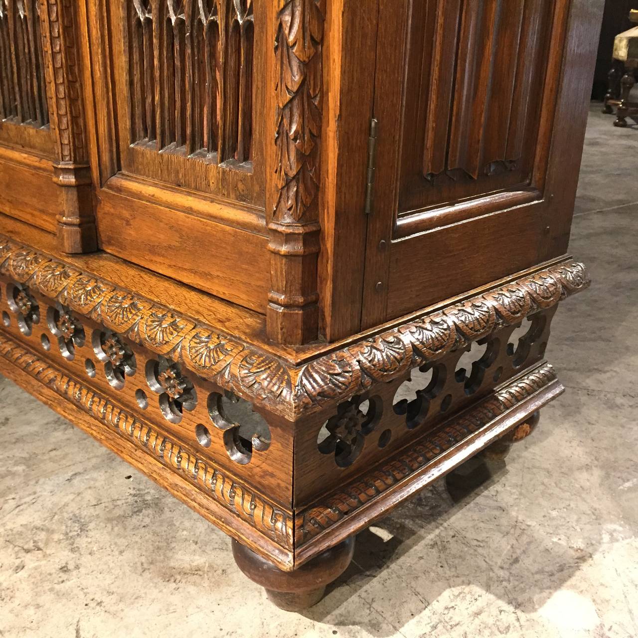 19th Century Neo-Gothic Cabinet from France 3