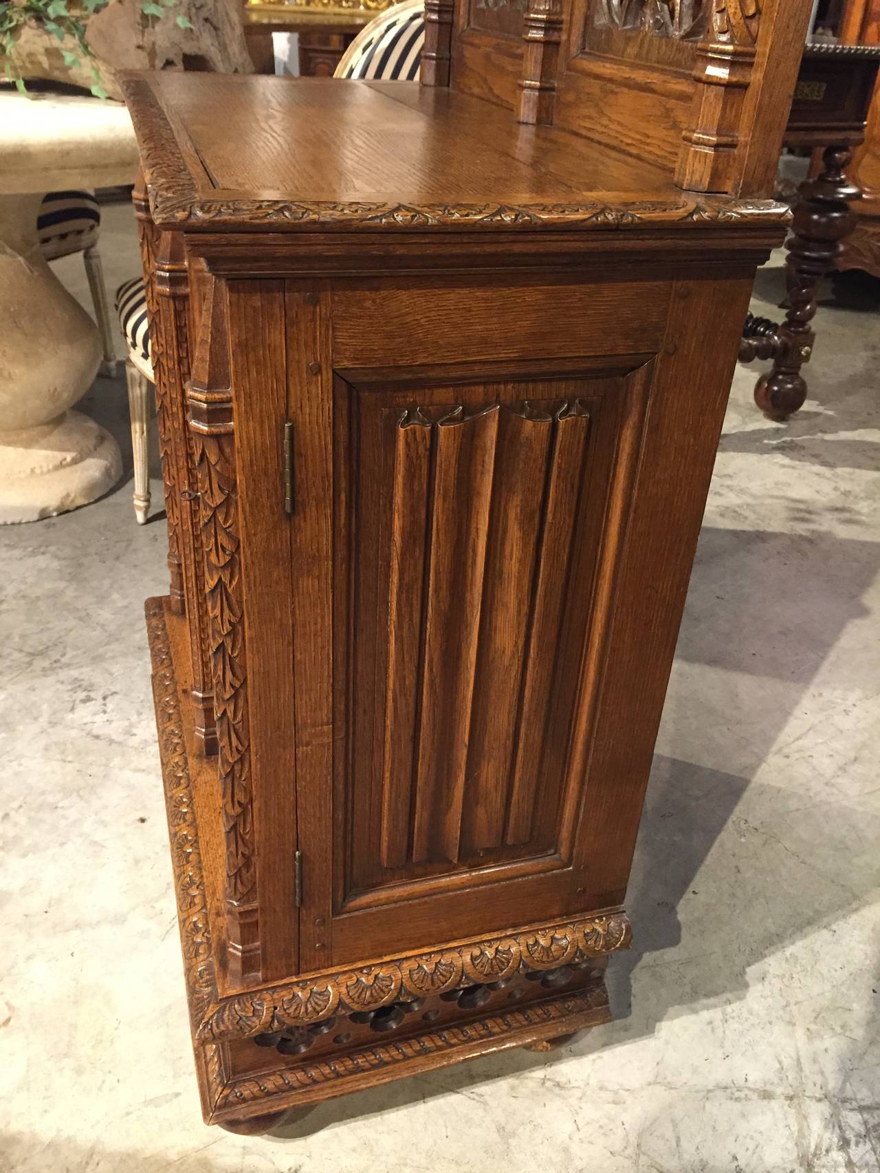 19th Century Neo-Gothic Cabinet from France In Good Condition In Dallas, TX