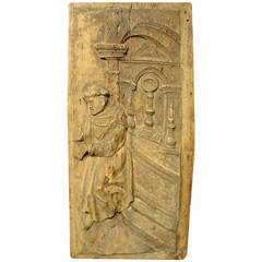 17th Century Tabernacle Door or Panel from France