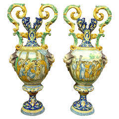 Pair of Antique Italian Vases, circa 1885