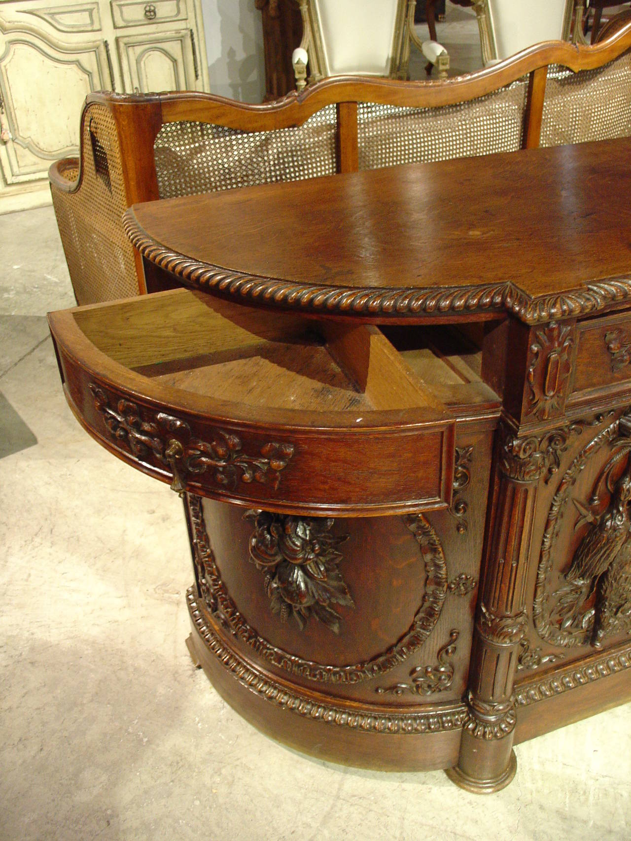 Antique Louis XVI Style Hunt Buffet from the 1800s 1
