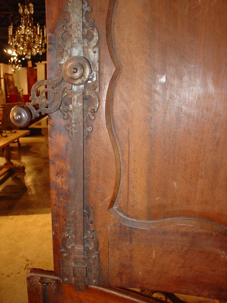 18th C. French  Louis XV Period Walnut Wood Buffet Deux Corps from a Boiserie 2