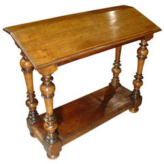 Used 1800s Walnut Wood Pulpit or Lectern from France