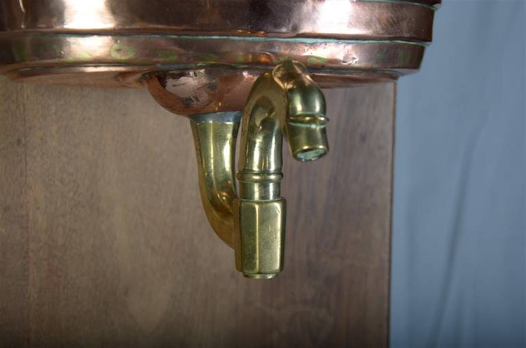 French Antique Copper 'Coat of Arms' Lavabo from France, circa 1800