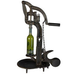 Antique French Wine Corking Machine, Early 1900s