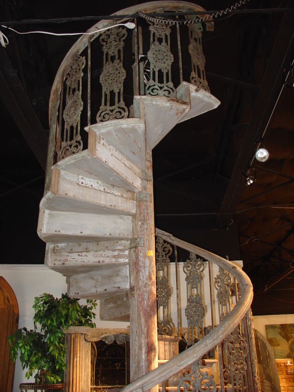 Antique Spiral Staircase Found in Central South France 1