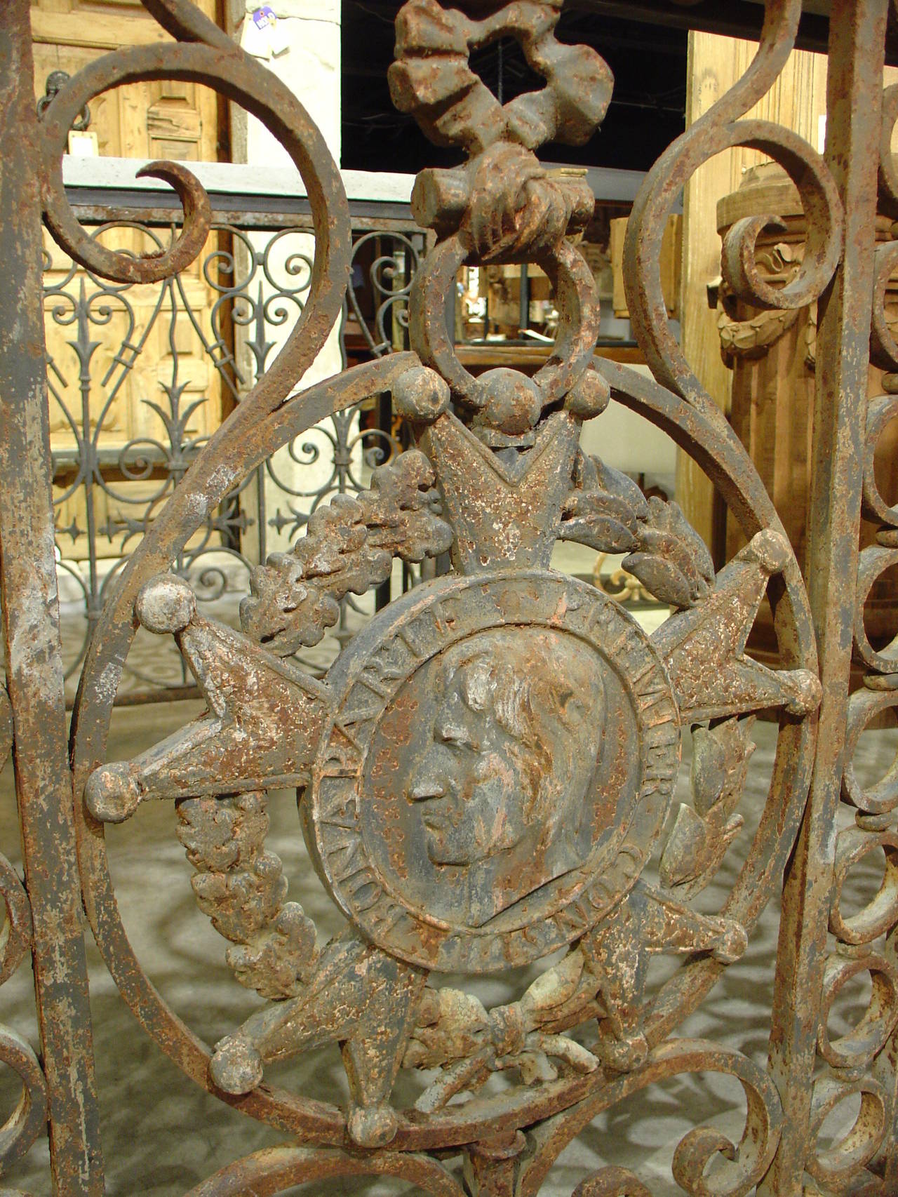 Rare Pair of Massive Balcony Gate Consoles, Napoleonic First Consul, 1799-1804 2